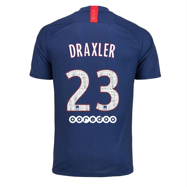 Maillot Football Paris Saint Germain NO.23 Draxler Domicile 2019-20 Bleu
